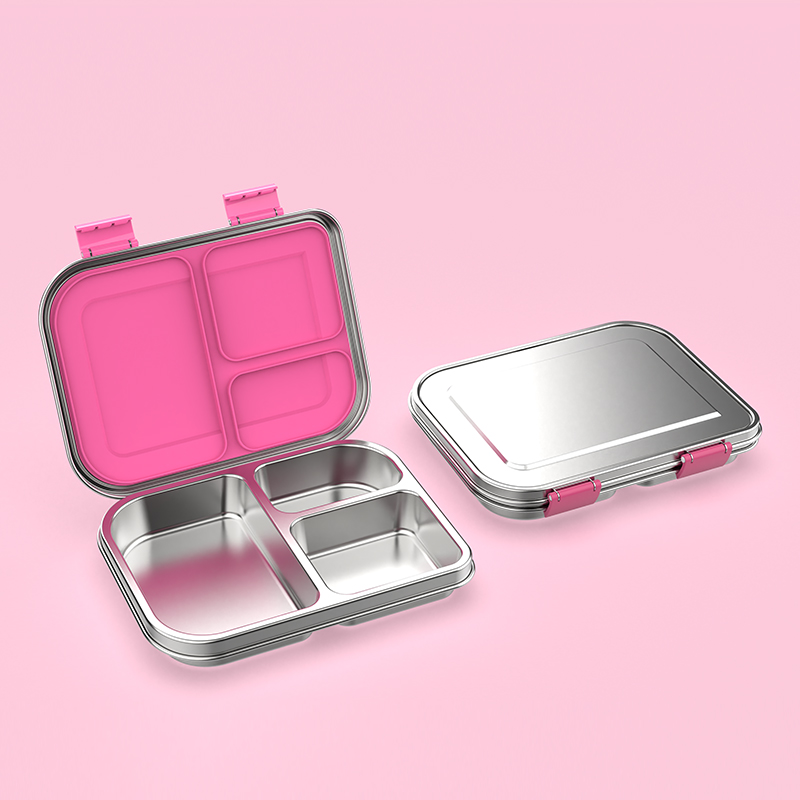 Meal Prep Bowl - Auslaufsichere Bento-Lunchbox aus Edelstahl, sandwichfreundlich, lebensmittelecht,