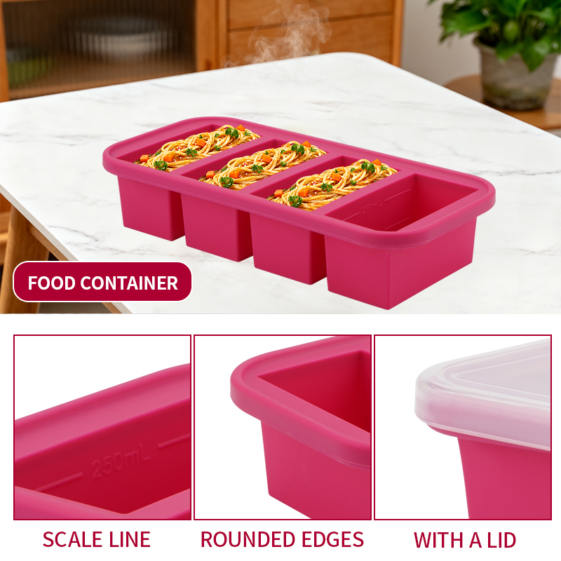 2- oder 3-teiliges Silikon-Gef – Meal Prep Template Bewertung und Preis