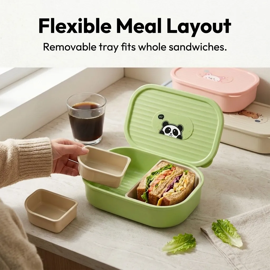 Kinder-Bento-Lunchbox mit Deck – Meal Prep Or Prep Meal Bewertung und Preis